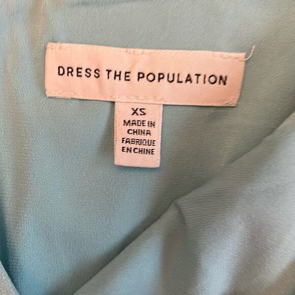 Dress The Population Light Blue Sleeveless Dress XS NWT - Picture 5 of 7